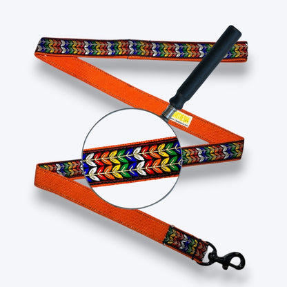 Colourful Trails Dog Collar & Leash